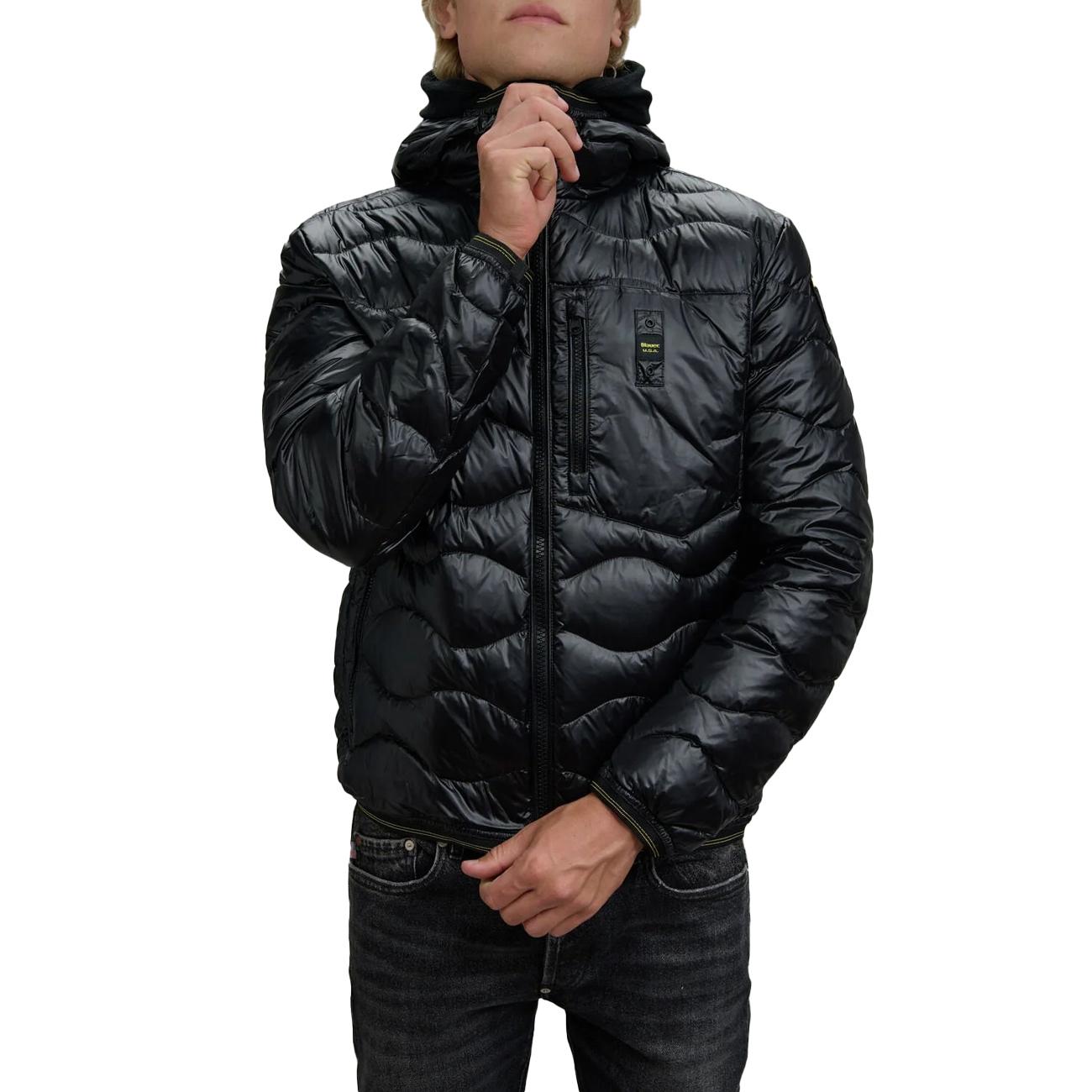 Piumino Wave Ad Onde 25WBLUC03074-006355 999 NERO BLAUER 