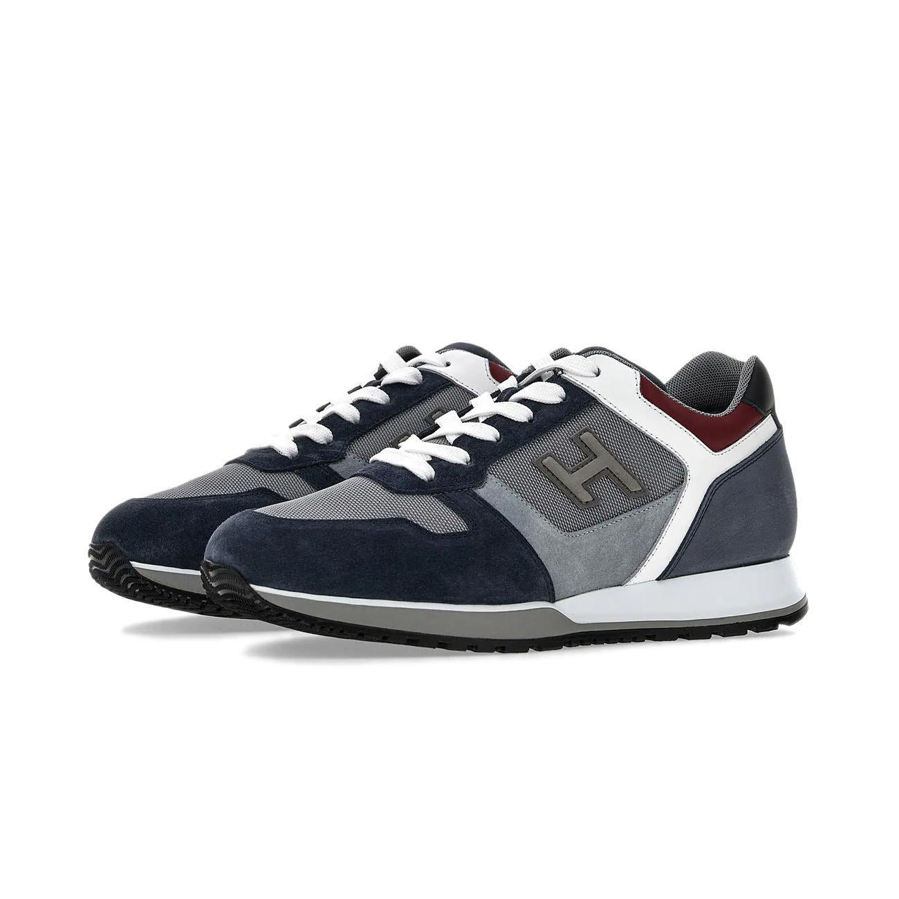 Sneakers H321 Uomo Grigio Blu Bianco HXM3210Y860RG6563X GRIGIO/BLU/BIANCO HOGAN 