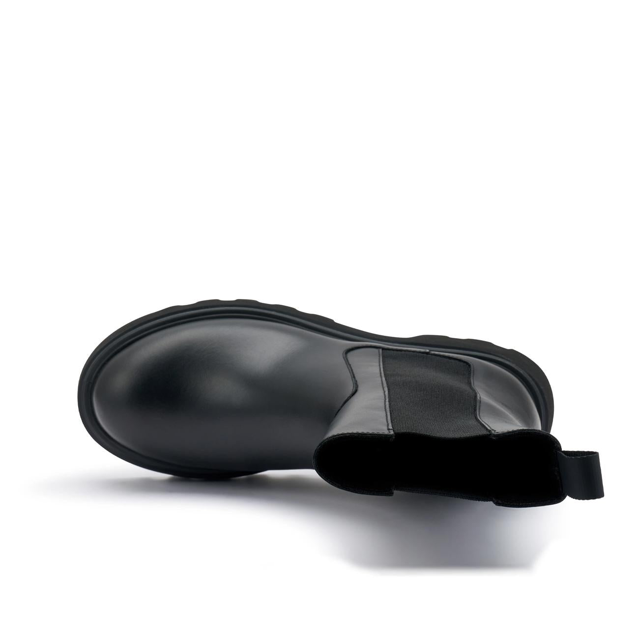 Stivaletti Chelsea In Pelle Donna Nero 85N5 NERO FRAU 