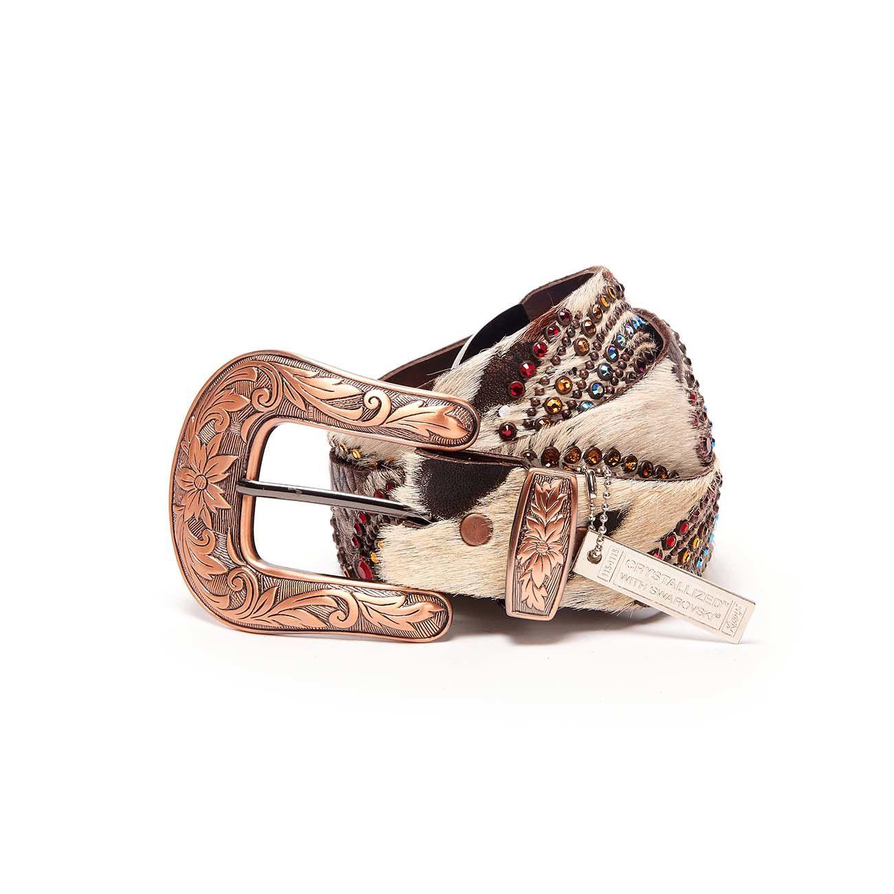 Cintura Alta Cavallino Muccato Swarovsky Donna Marrone Bianco Multicolor SWAMUCCAFDEC MARRONE.BIANCO.MULTICOLOR KIPPYS 
