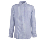 Camicia Rigata Uomo Bianco Blu U3ECUU RC4/B.CO/BLU GUGLIELMINOTTI 
