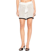 Pantaloncini Con Bordi A Contrasto SHKD13250 BIANCO/NERO AKEP 