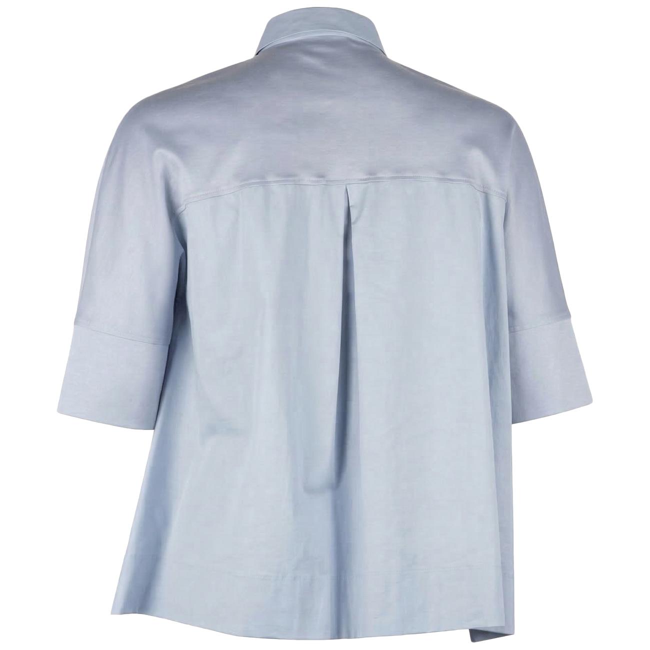 Blusa Boxy Con Maniche A Tre Quarti 2009Z000058N 04 AZZURRO ELENA MIRO' 