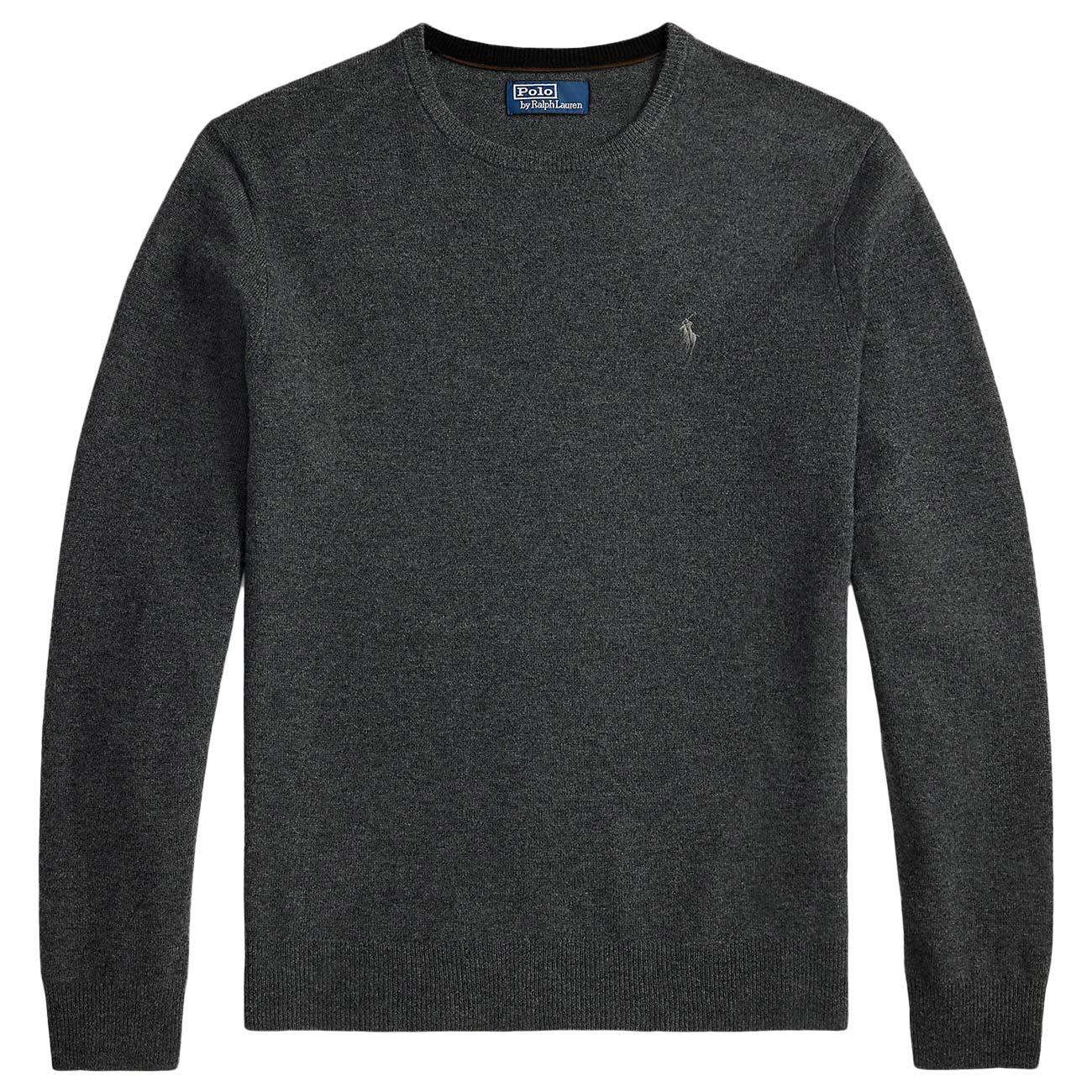  710974148 004 DARK CHARCOAL HEATHER POLO RALPH LAUREN 