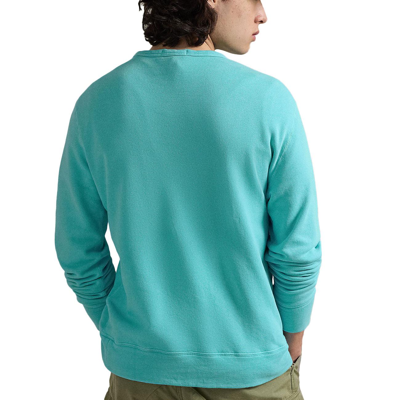 Felpa Girocollo 710A12485 007 PERFECT TURQUOISE POLO RALPH LAUREN 