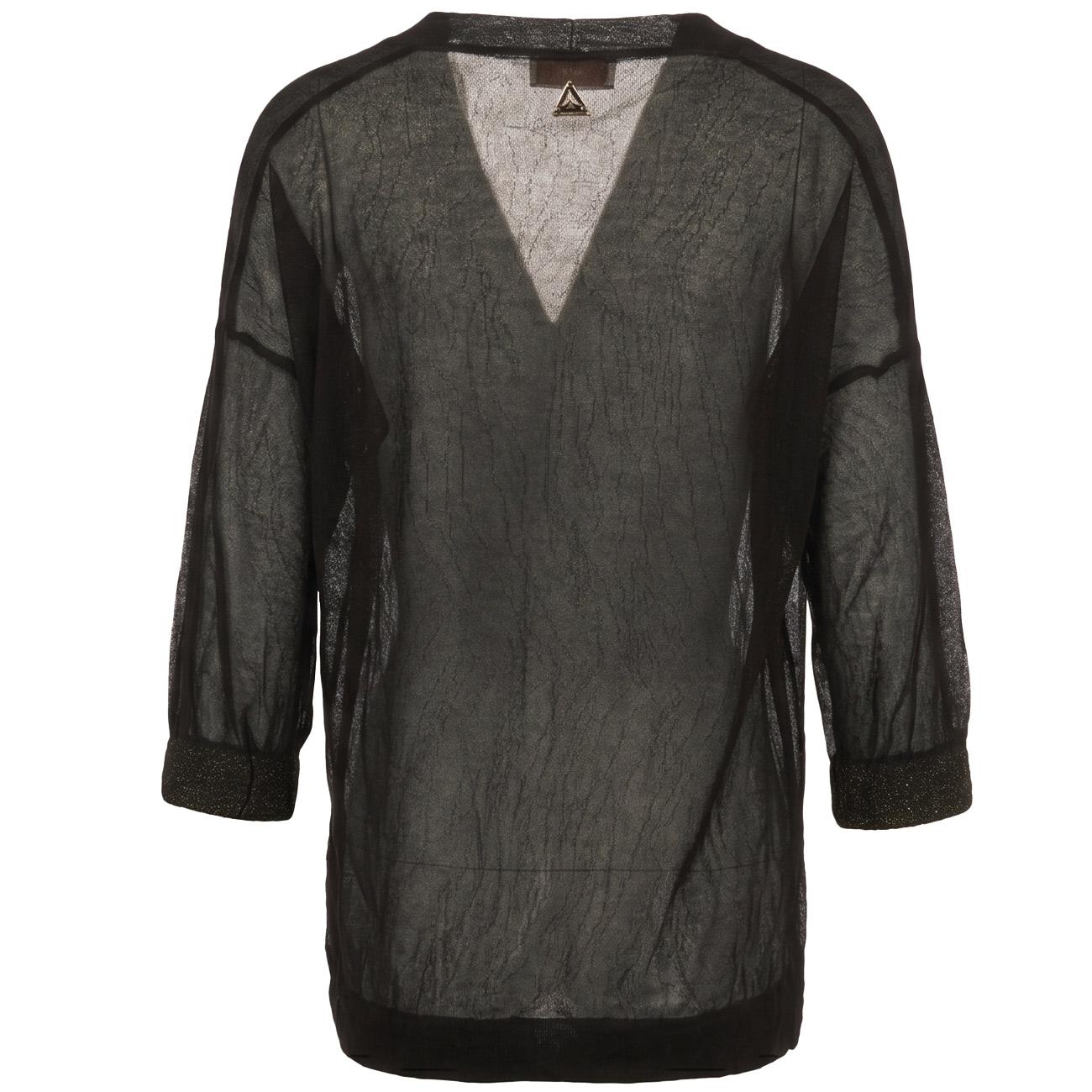 Blusa Light Jacquard Full Colo CMKD13235 NERO AKEP 