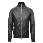 Bomber In Ecopelle Uomo Nero MK24005 NERO MARKUP 
