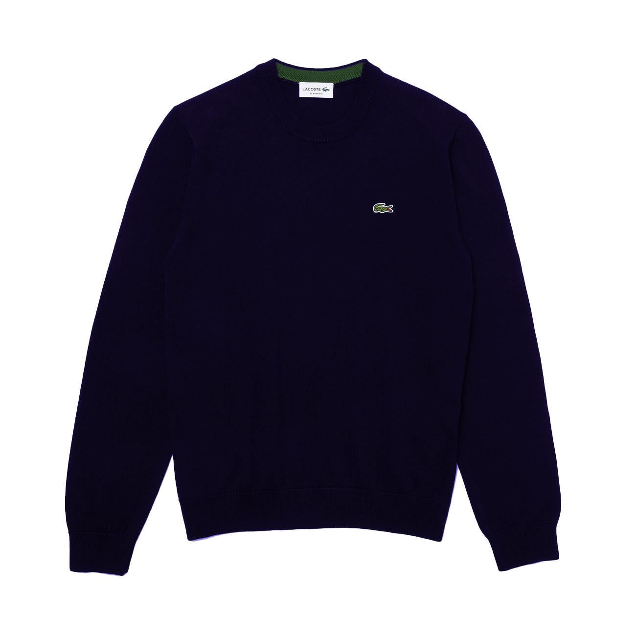 Pullover Girocollo Uomo Blu AH3449 166 BLU LACOSTE 