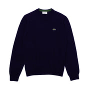 Pullover Girocollo Uomo Blu AH3449 166 BLU LACOSTE 