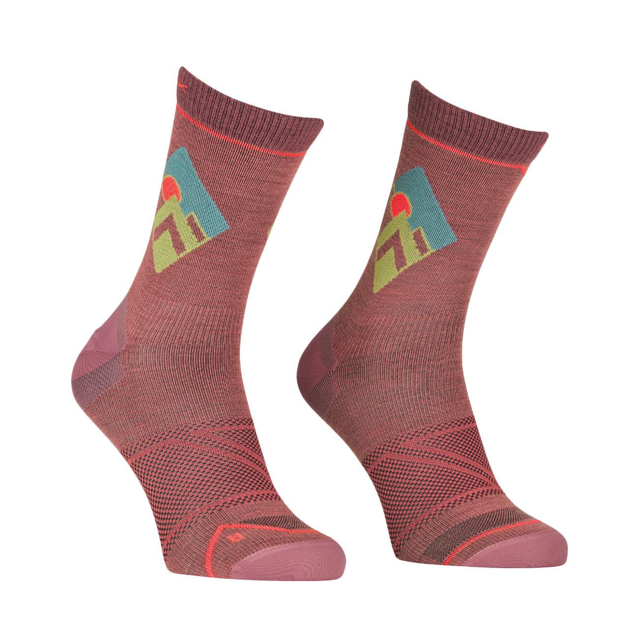 CALZE D. ALPINE LIGHT COMP MID SOCKS ORTOVOX 54792 WILD ROSE ORTOVOX 