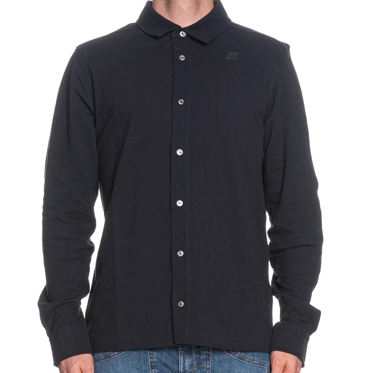 Camicia Timothee Pique K21425W K89 BLUE DEPTH K-WAY 