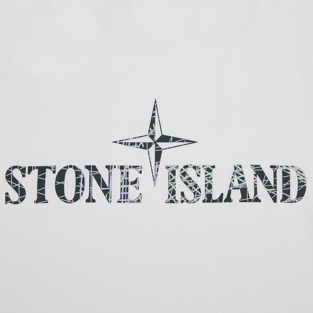 T-Shirt Logo Kids Bianco 781621073 V0001 WHITE STONE ISLAND 