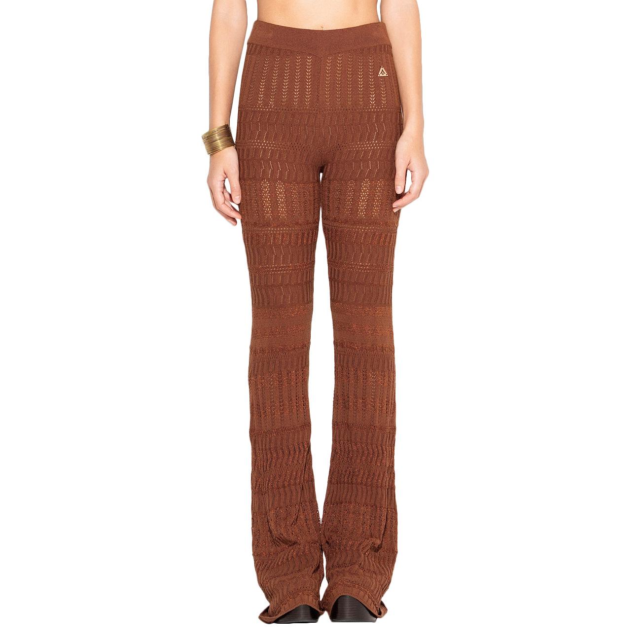 Pantalone A Gamba Dritta Tinta Unita PTKD13211 MORO AKEP 