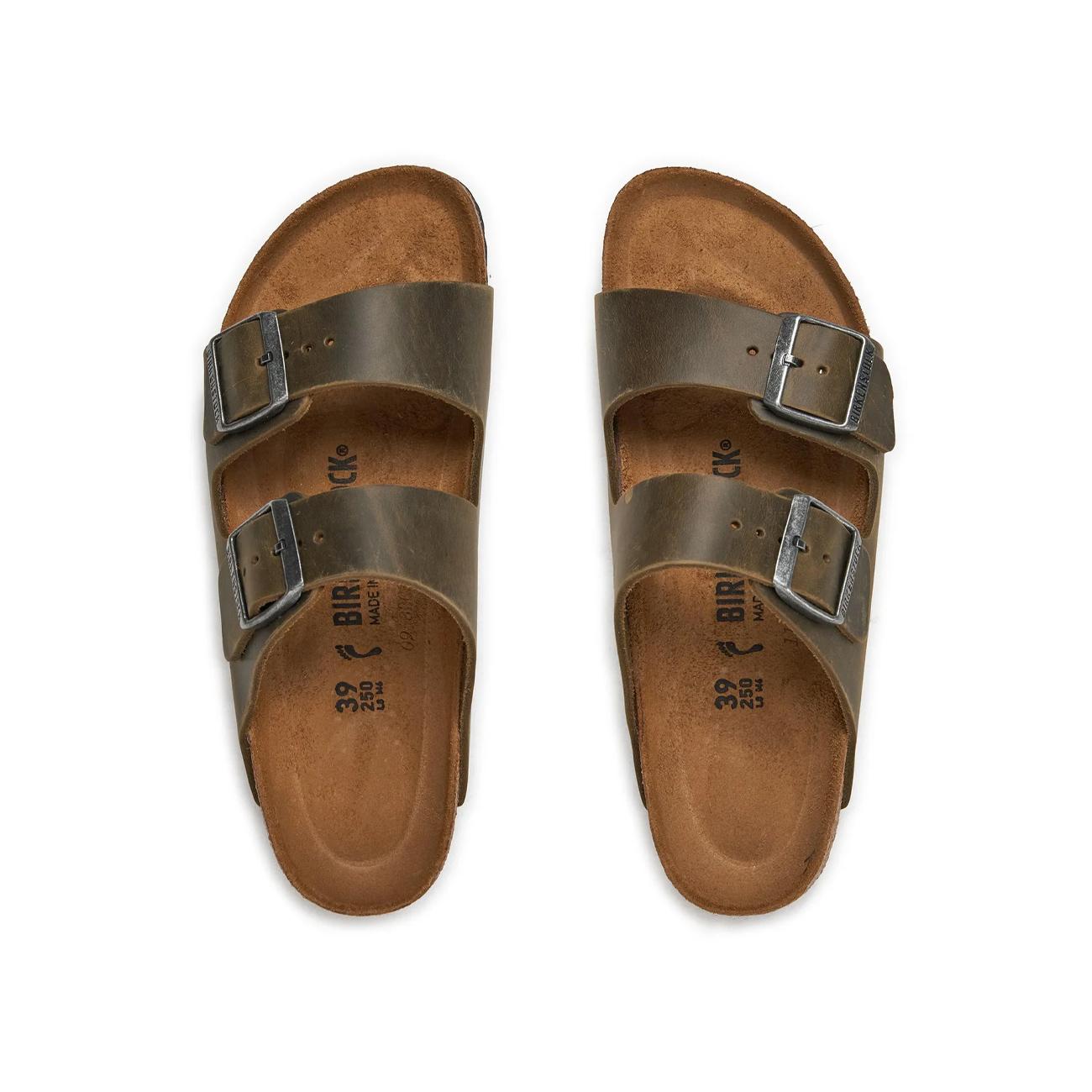 Sandali Arizona Oiled Leather 1027039 FADED KHAKI BIRKENSTOCK 
