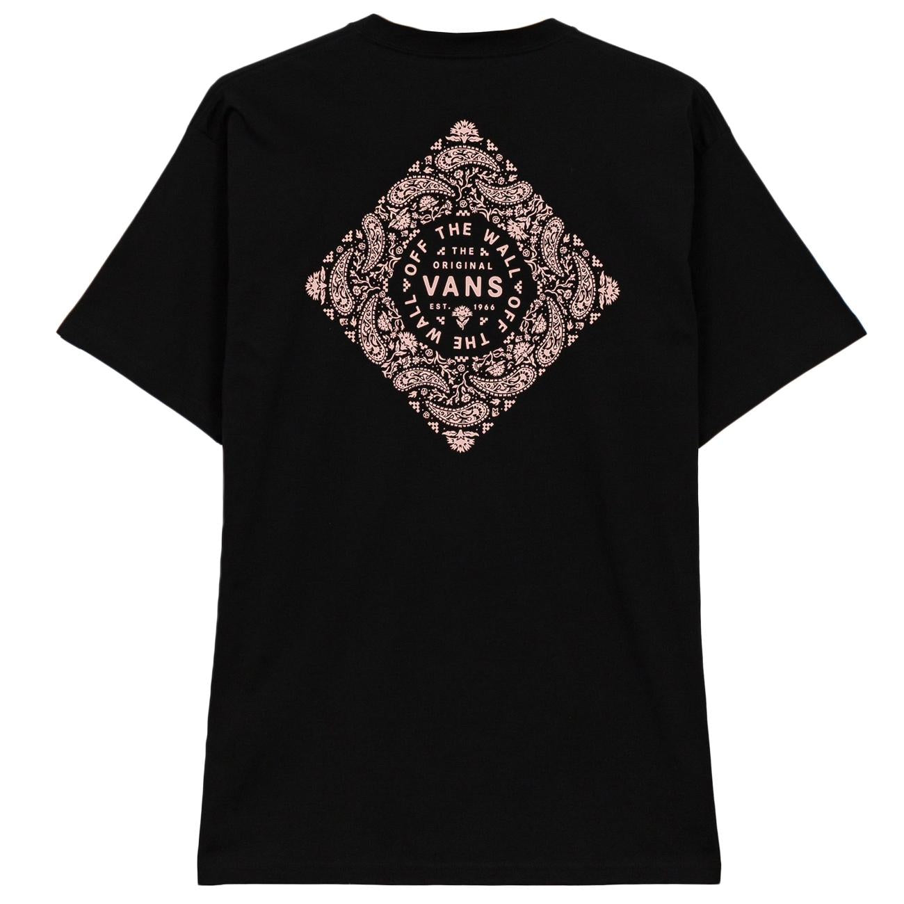 T-shirt  Bandana Paisly SS Vans VN0A7PLT BLK1BLACK VANS 