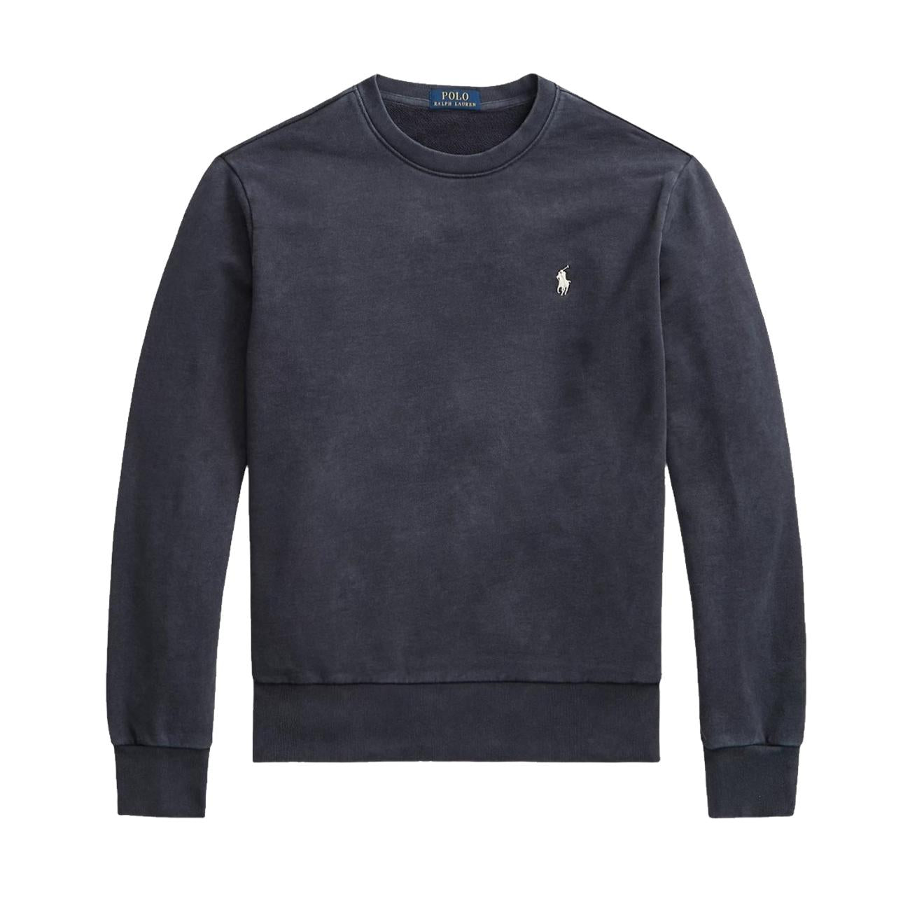 Felpa Girocollo Uomo Faded Black Canvas 710916689 006 FADED BLACK CANVAS POLO RALPH LAUREN 