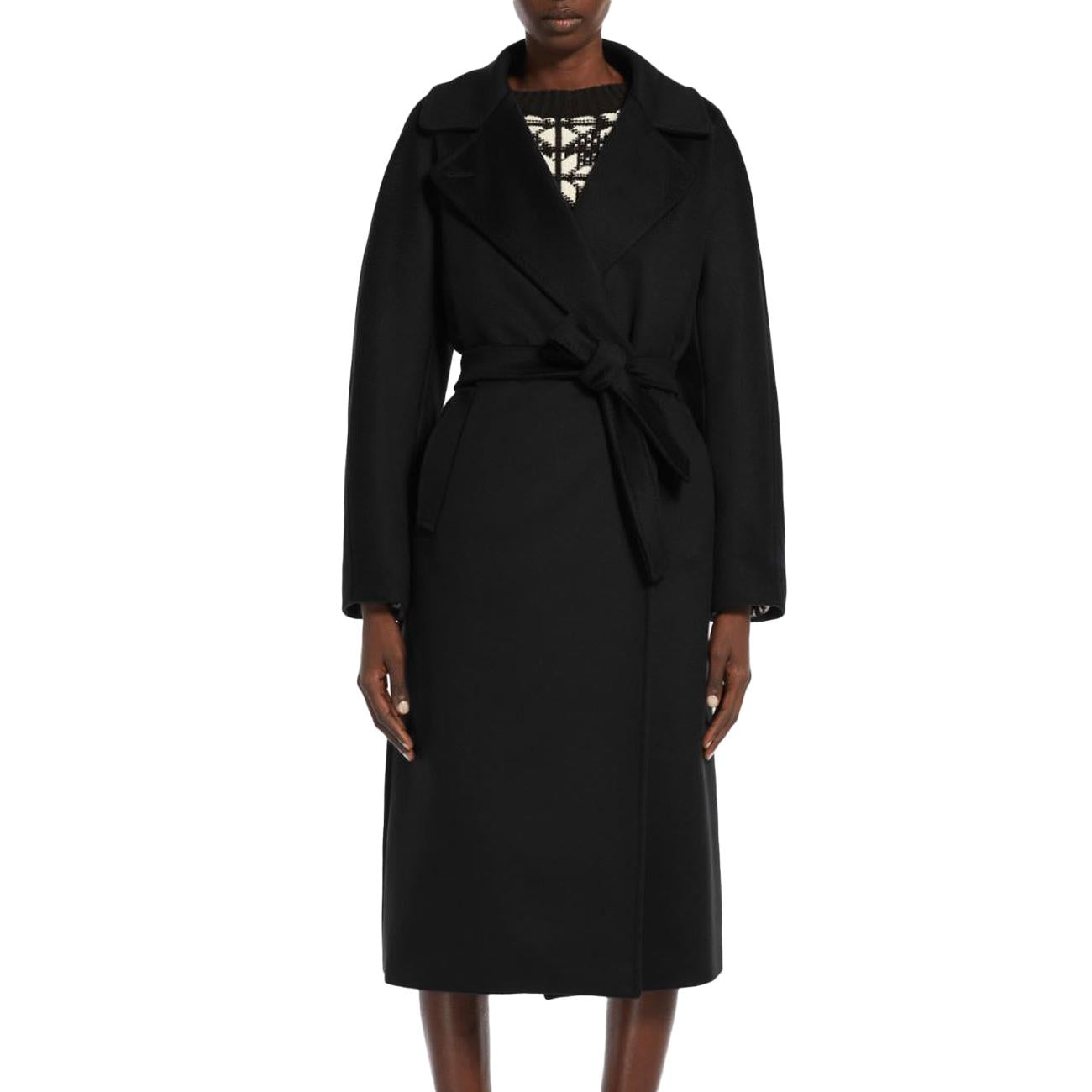 Cappotto Resina Drap Di Pura Lana Donna Nero RESINA 2350161133600 013 NERO MAX MARA WEEKEND 