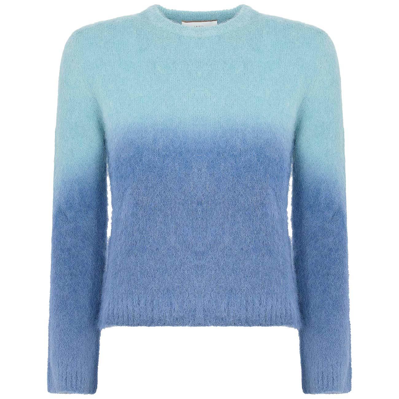 Maglia Girocollo Effetto Sfumato MGKD11045 AZZURRO AKEP 