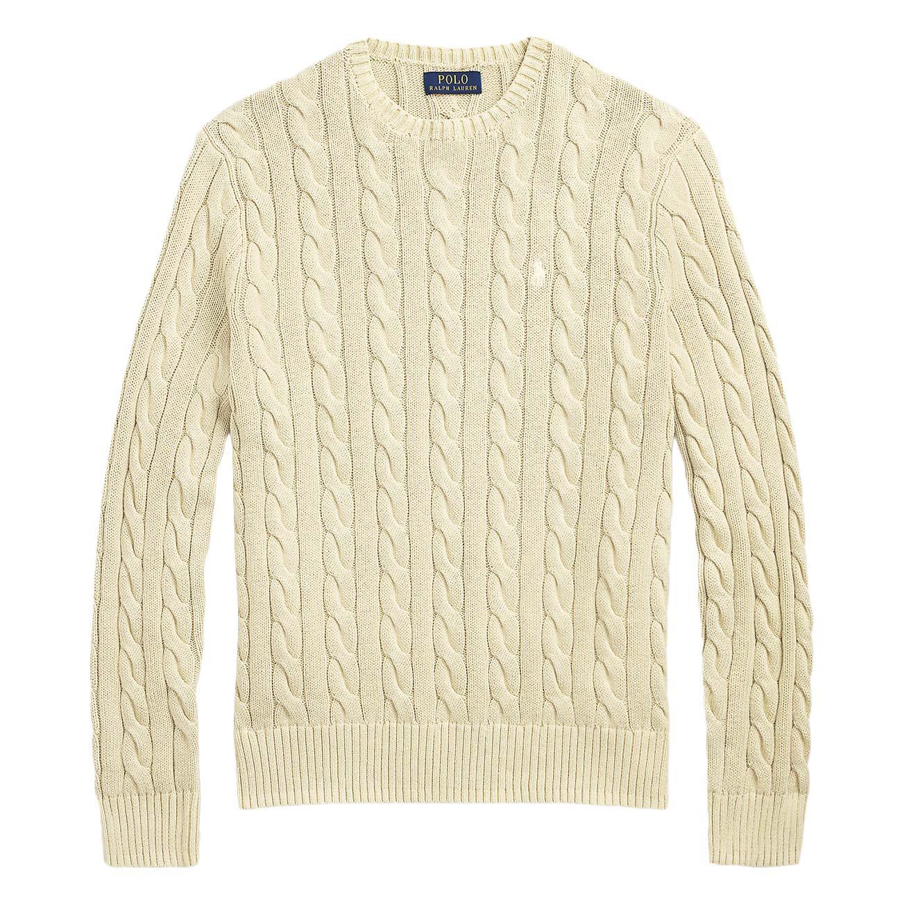 Pullover Maglia A Trecce 710965867 001 NATURAL GMD POLO RALPH LAUREN 