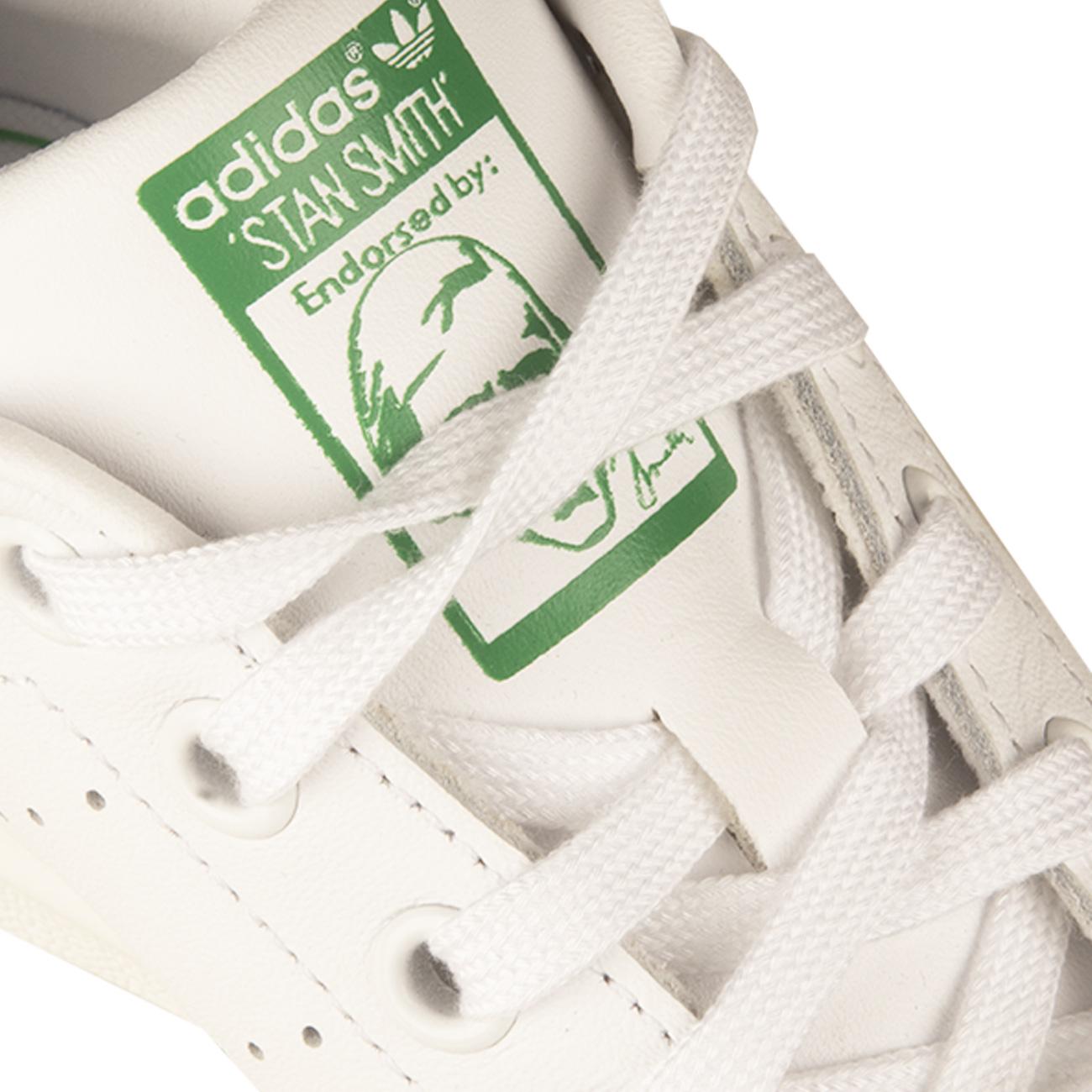 Sneakers Stan Smith Kids White Green BA8375 BIANCO/VER ADIDAS 