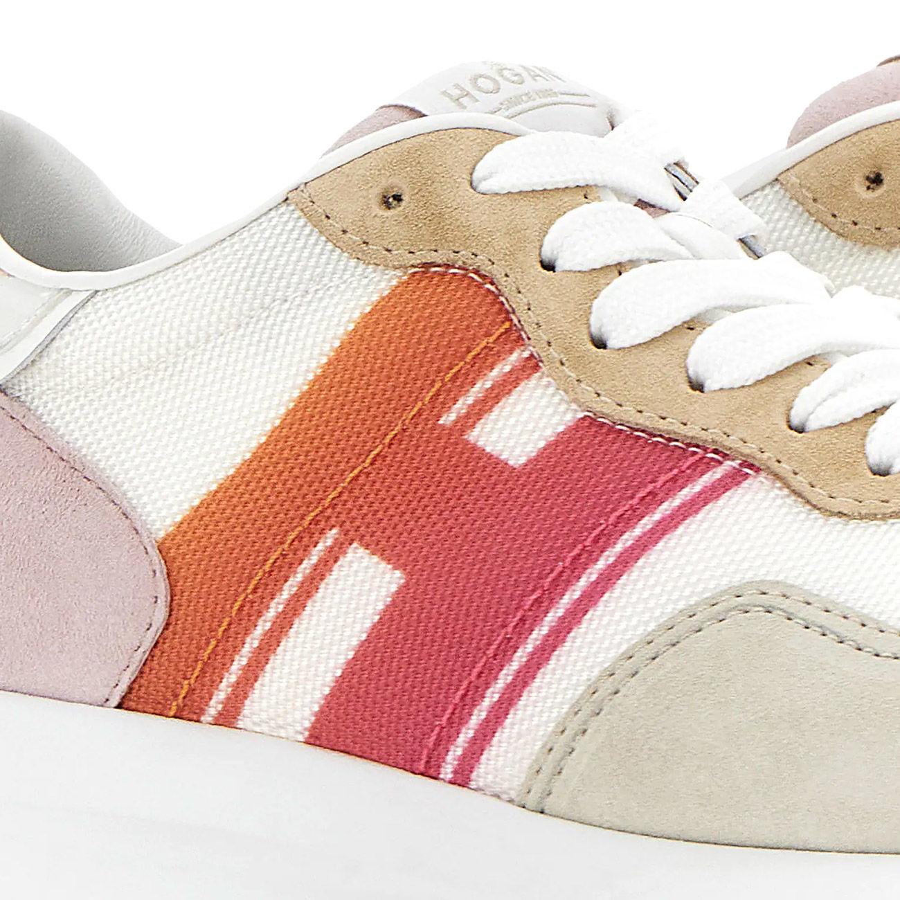 Sneakers H641 Donna Bianco Beige Rosa HXW6410EV82PCI0YS8 BIANCO/BEIGE/ROSA HOGAN 