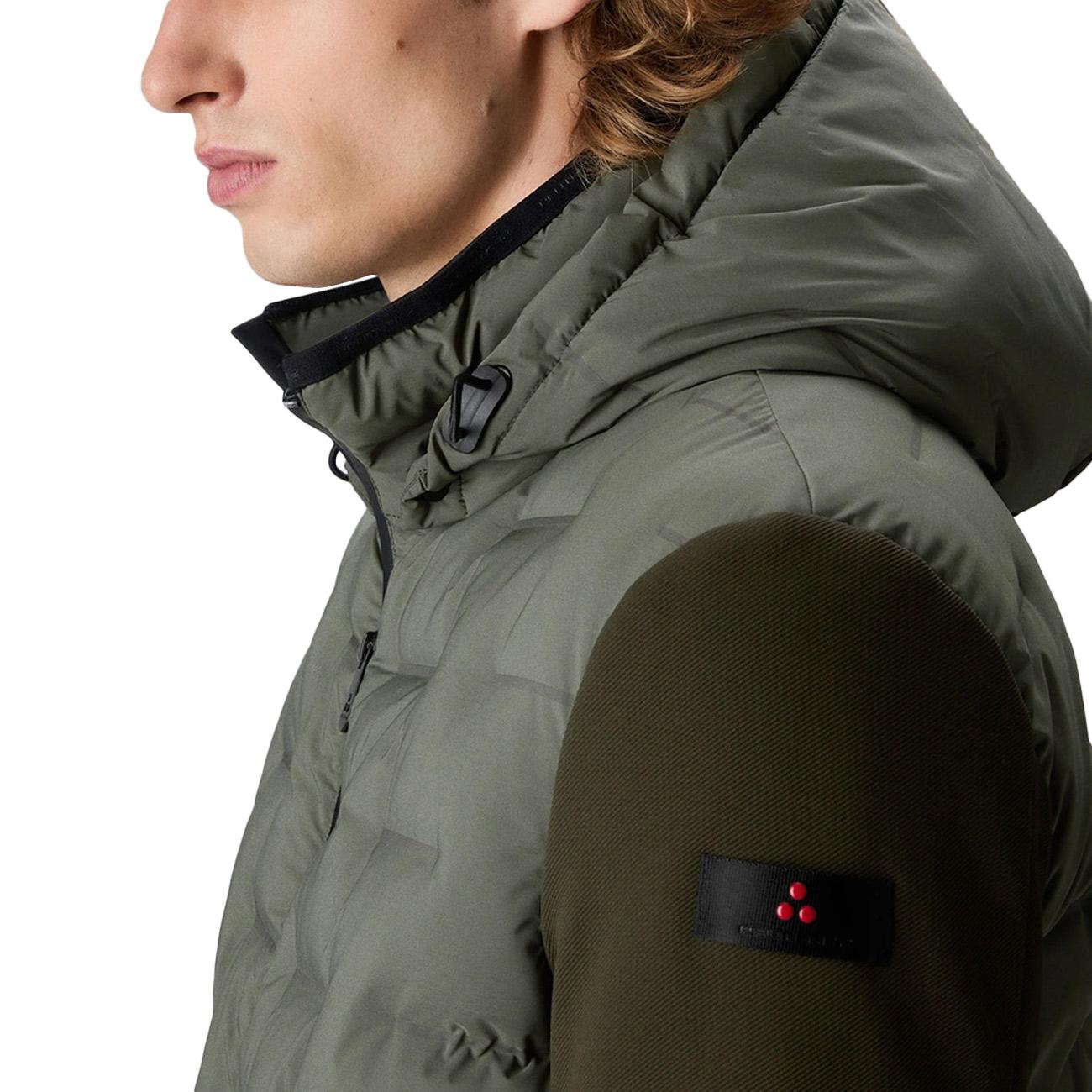 Giacca holzer sjn bmat bimateriale con trapunta jacquard PEU5206 01191802 690 PEUTEREY 