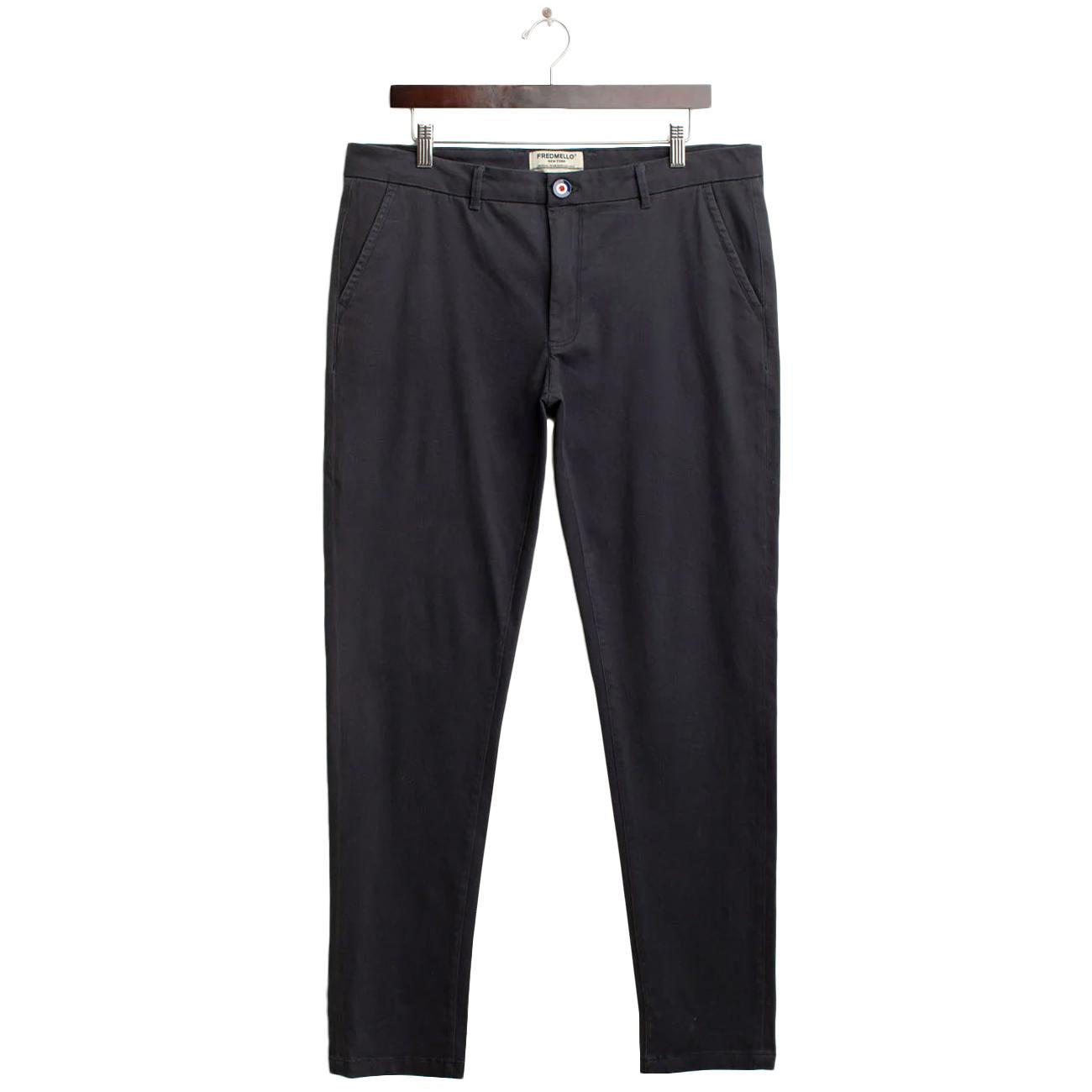 Pantalone Chino Slim Ft "Mr. Bryan" FMRAYMOND A0601 BLUE FRED MELLO 