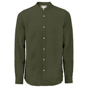 Camicia Coreana In Lino MK13002 MILITARE MARKUP 