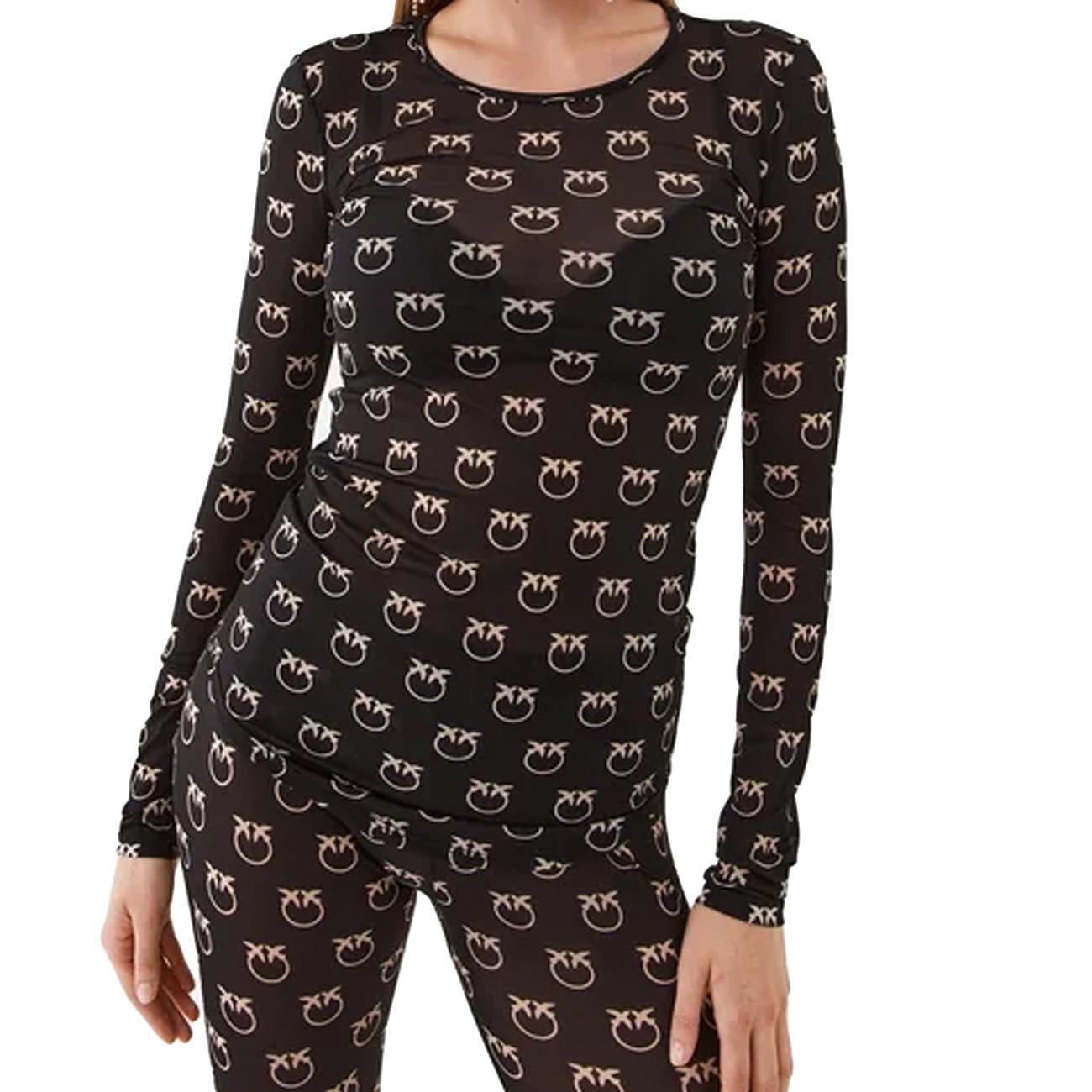 Maglia Berlino Donna Nero Avorio 100639/A13G ZB2 NERO/AVORIO PINKO 