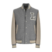 Bomber College In Jersey Uomo Grigio/Beige 9378_S_35703 1 GRIGIO/BEIGE L.B.M.1911. 