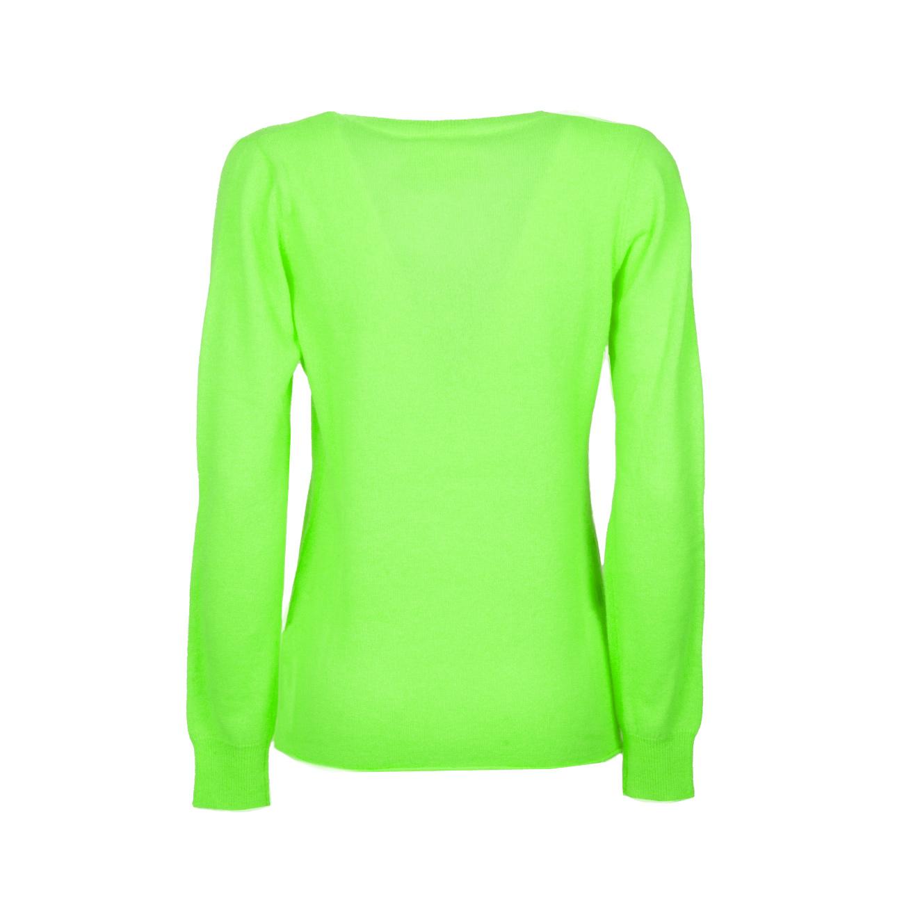 Pull Arielle Donna Vert Fluo AC142013C VERT FLUO ABSOLUT CASHMERE 