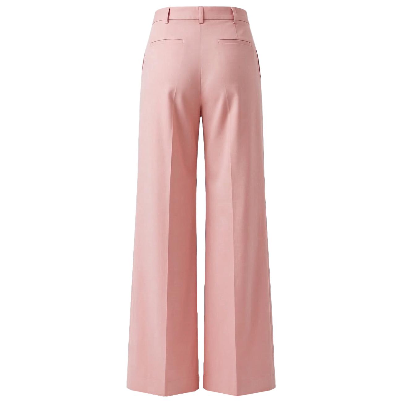 Pantalone Palazzo Drill Cotone Stretch AP0235 U42 LIGHT PINK GOODMATCH 