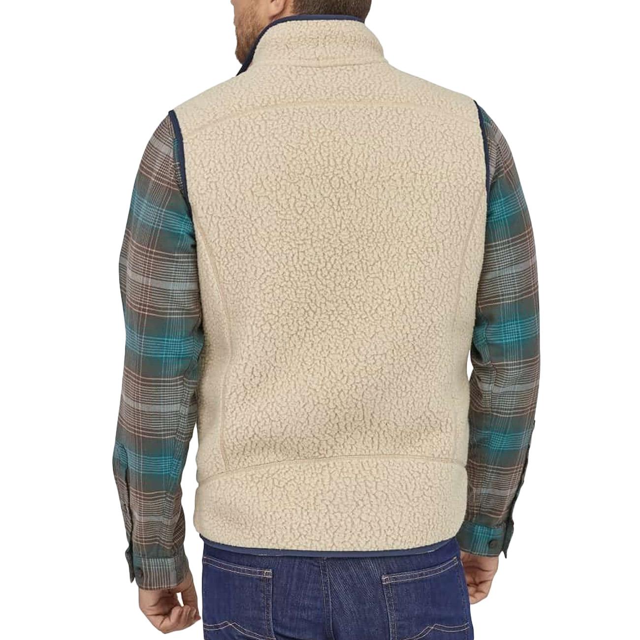 Gilet In Pile Retrò 22821 PNSM/PELICAN W/SMOL BLUE PATAGONIA 