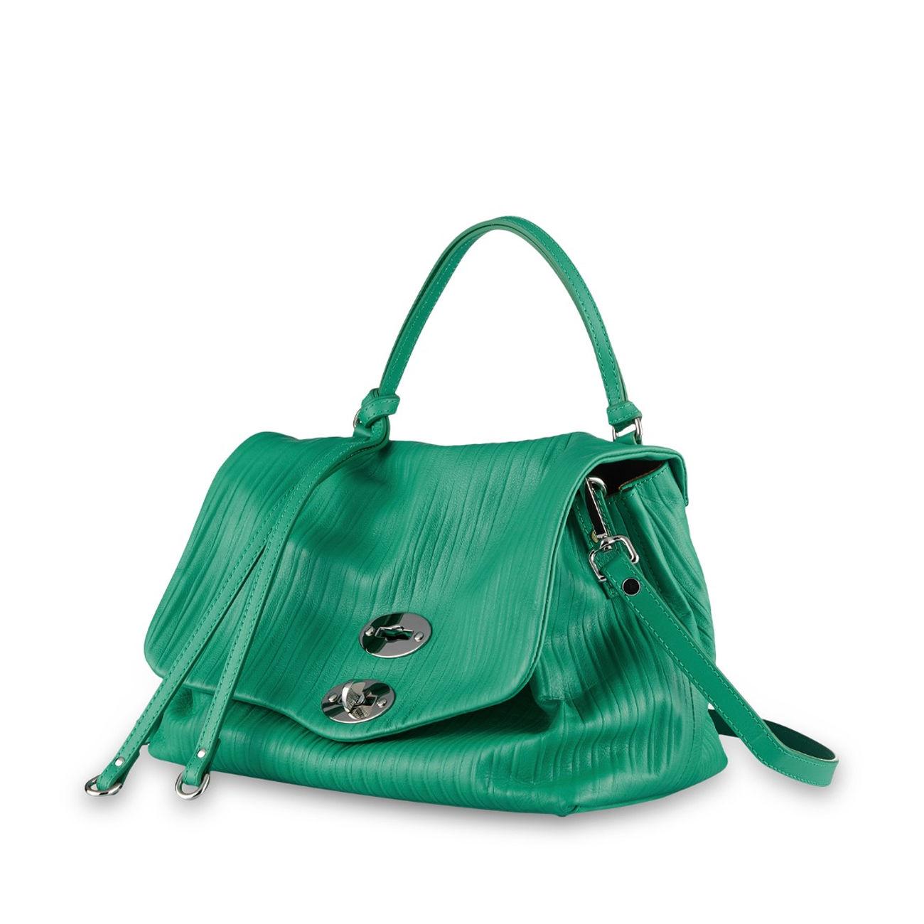 Borsa Tracolla Postina S Plisse Donna Erba ZA00PEL06120SE Z9940ERBAPOA ZANELLATO 