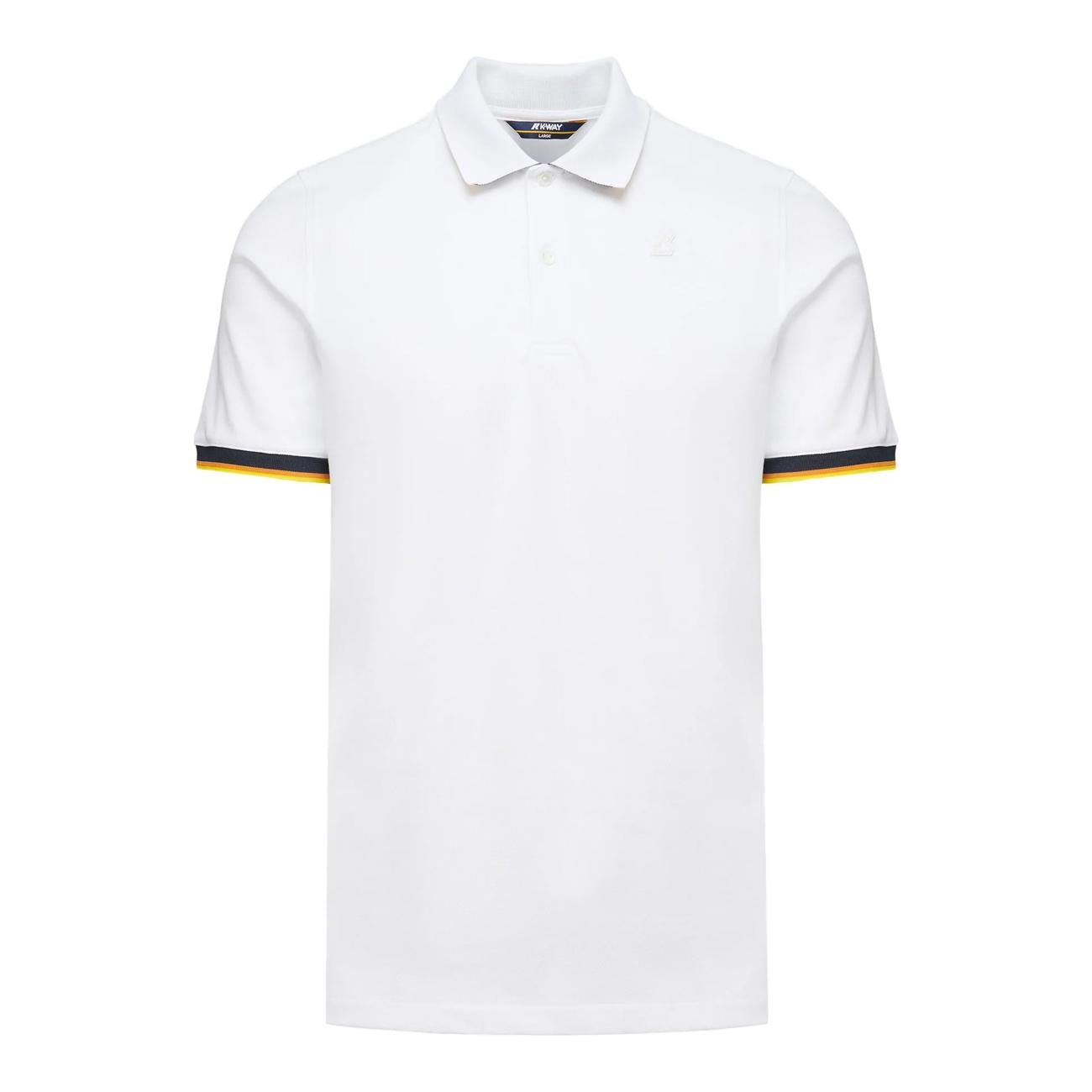 Polo Vincent Uomo White K7121IW 001 WHITE K-WAY 