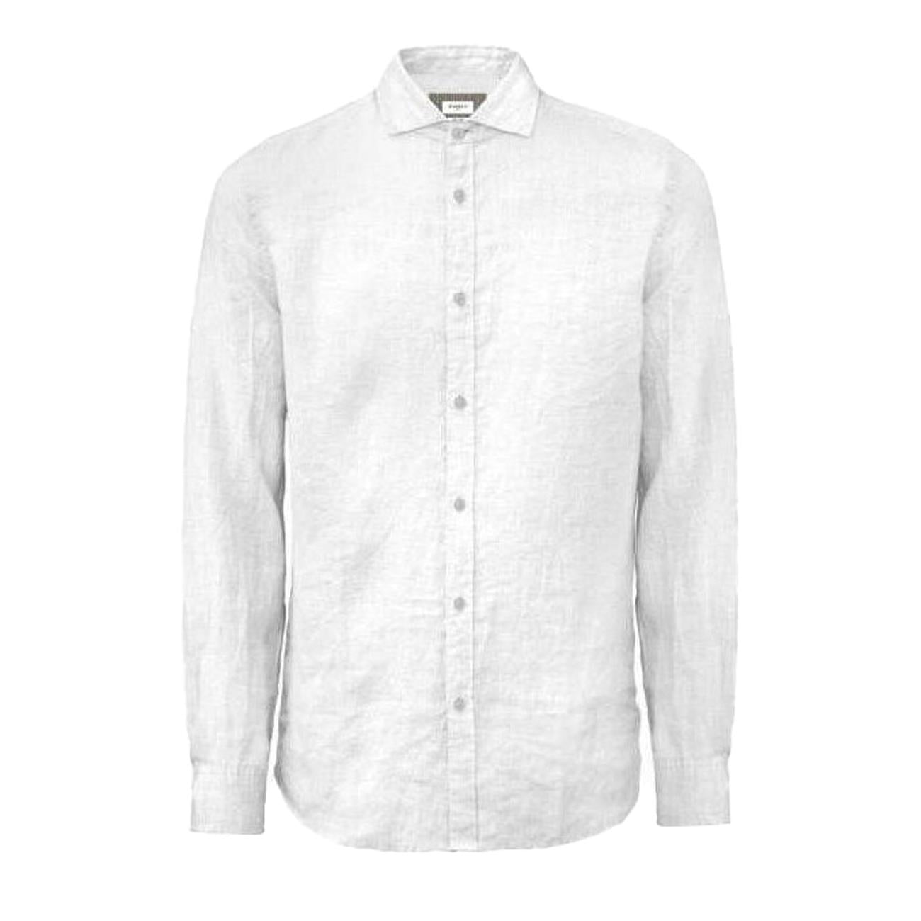 Camicia In Lino Uomo Bianco MK13003 BIANCO MARKUP 