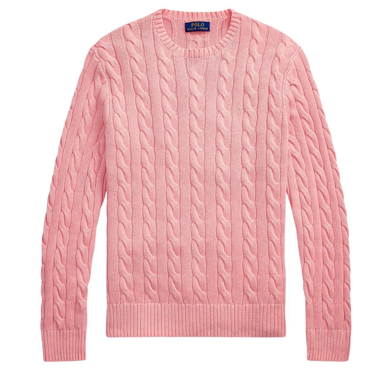 Pullover Maglia A Trecce 710965867 004 ROSE GMD POLO RALPH LAUREN 