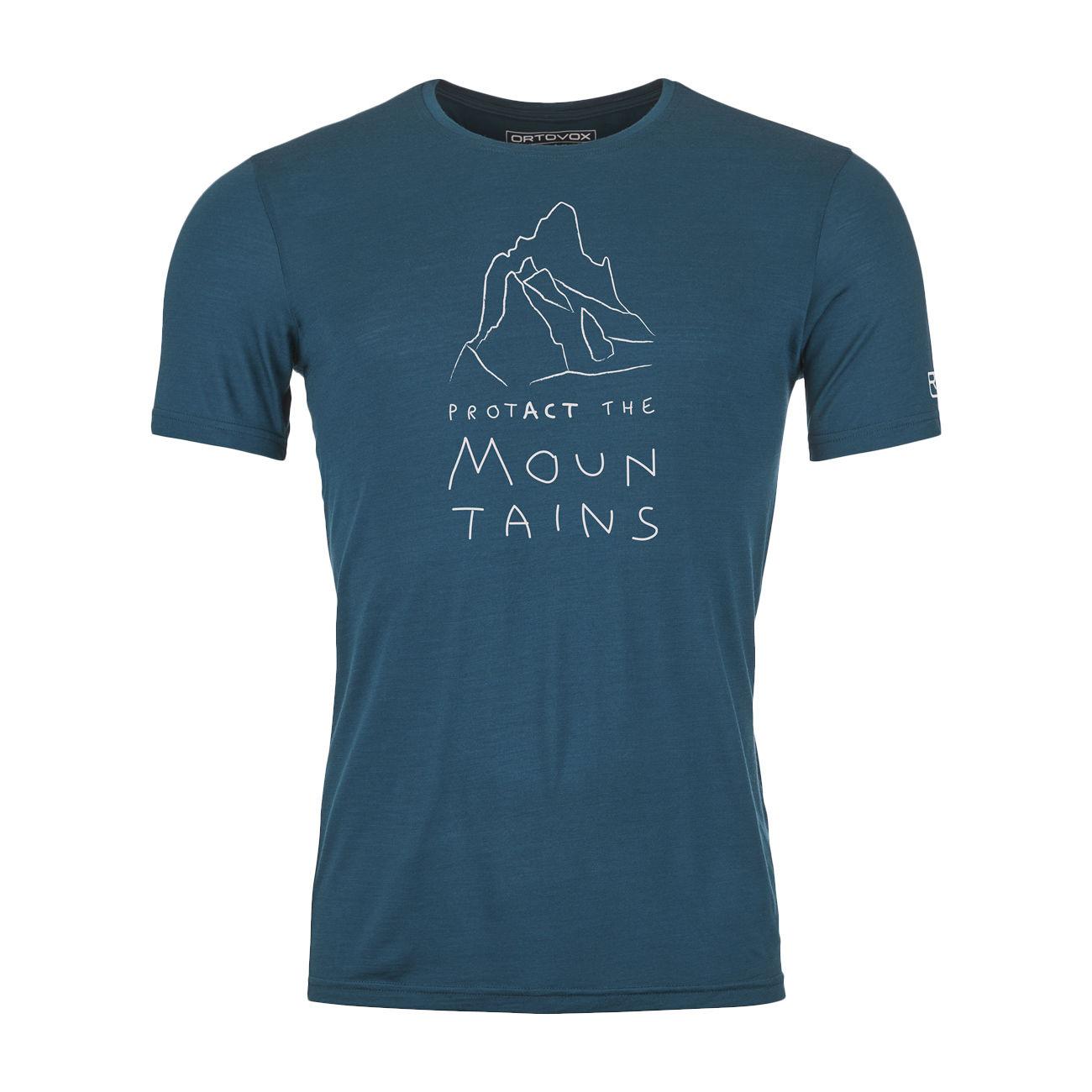 Tshirt 150 Cool Mnt Protector Uomo Petrol Blue 84055 PETROL BLUE ORTOVOX 