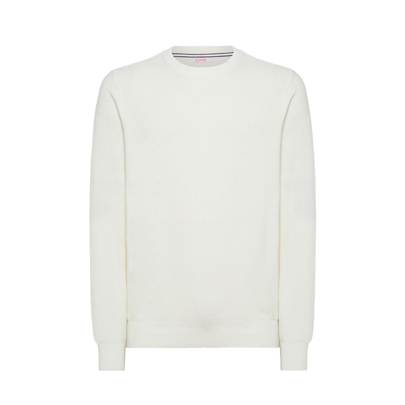 Pull Round Vintage Uomo Bianco K34118 31 BIANCO SUN68 