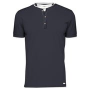 T-Shirt Serafino Con Contrasti MK891019 BLUE MARKUP 