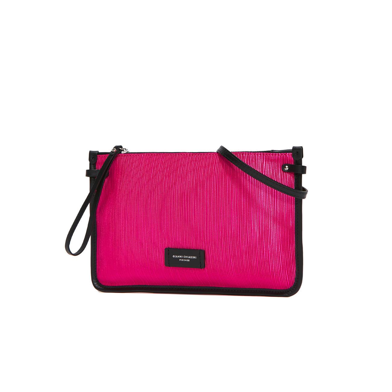 Clutch Marcella Pelle E Tessuto Donna Fucsia BS9405VTMN 12933 FUCSIA GIANNI CHIARINI 