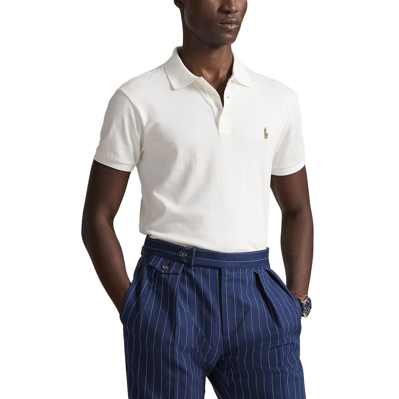 Polo Slim Fit 7106855140 001 WHITE POLO RALPH LAUREN 
