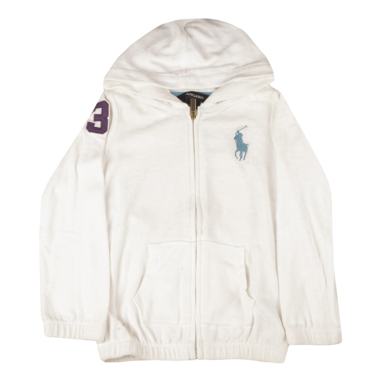Felpa Spugna Big Pony Bimba Bianco H10KTL08-B8244 A1000 WHITE POLO RALPH LAUREN 