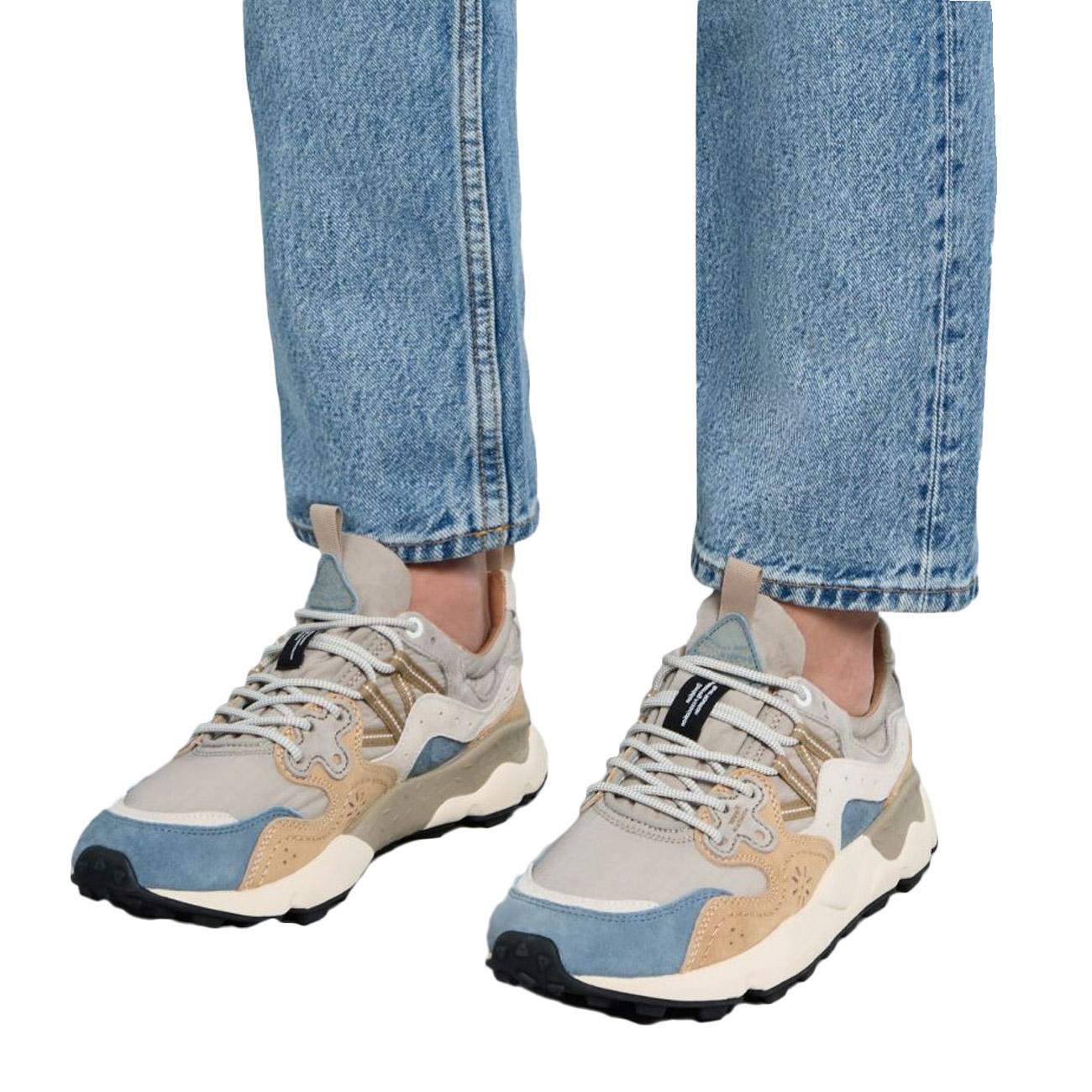 Sneakers Yamano 3 Ripstop Uomo Grigio Scuro Beige 1B9700120178614 DARK GREY/BEIGE FLOWER MOUNTAIN 