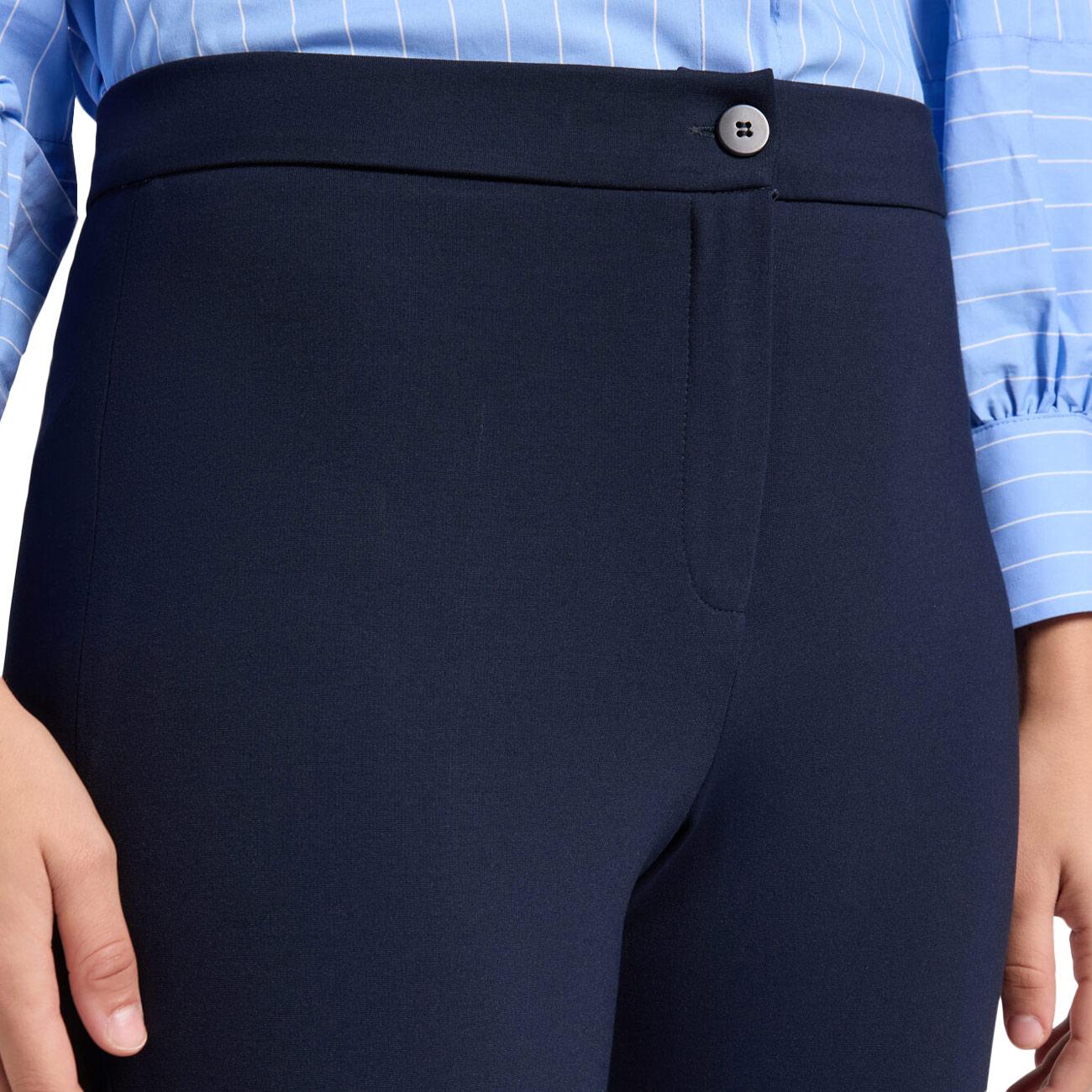 Pantalone A Sigaretta In Punto Milano P062P300395N 034 BLU ELENA MIRO' 