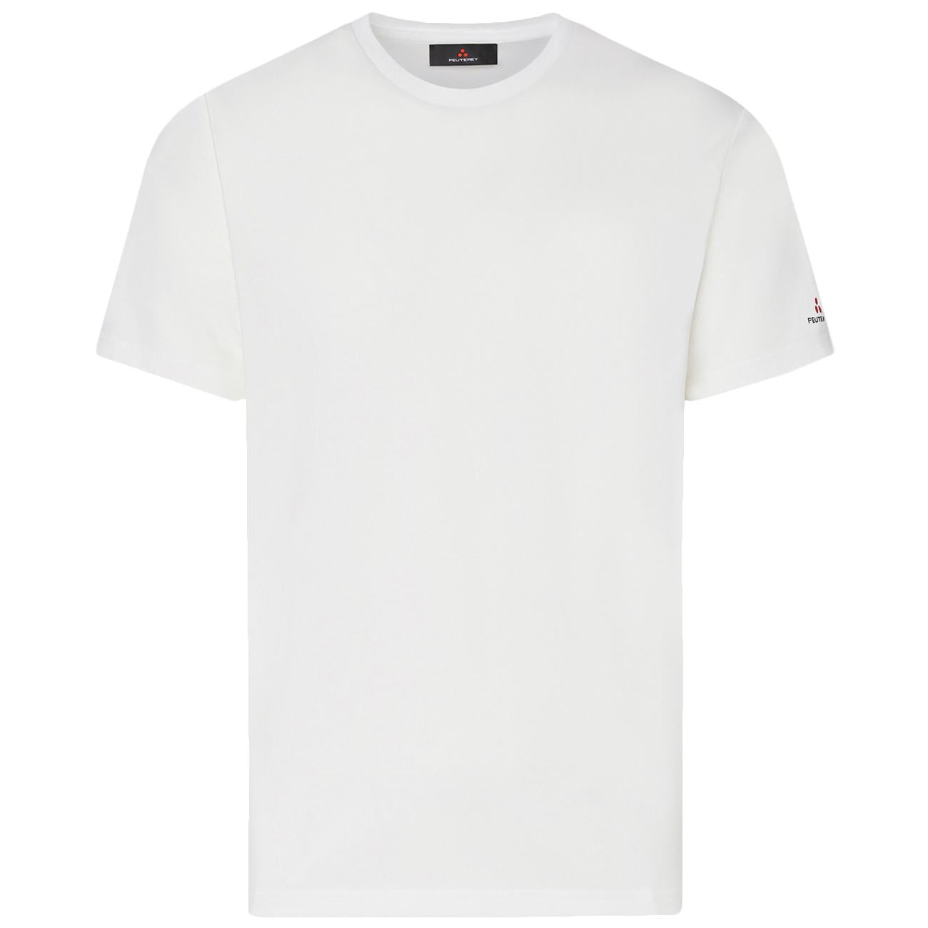 T-shirt Zole 02 In Piquet Stretch Di Cotone E Seta PEU5470 99012182 730 BIANCO PEUTEREY 