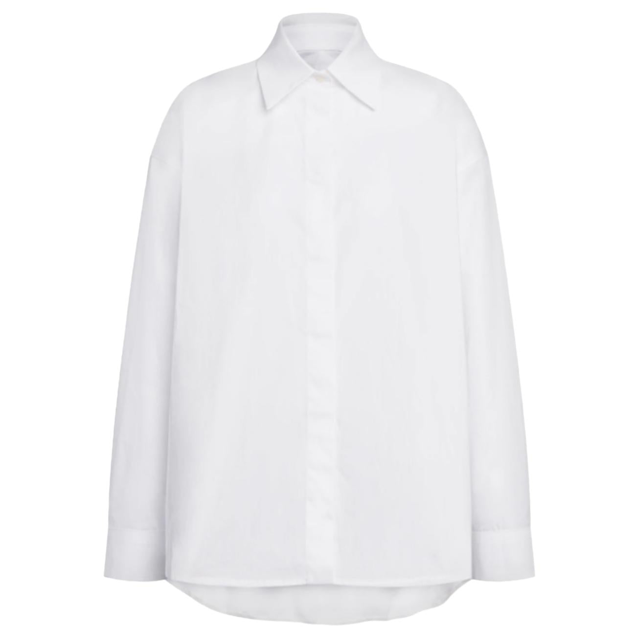 Camicia Over In Gabardina Tinto Filo DC492 CF0200 XXX 000 BIANCO DONDUP 
