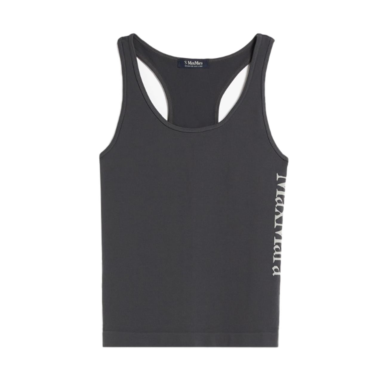 Top Fortuna Con Logo Laterale Donna Grigio Scuro FORTUNA 2399460139600 007 GRIGIO SCURO MAX MARA S 