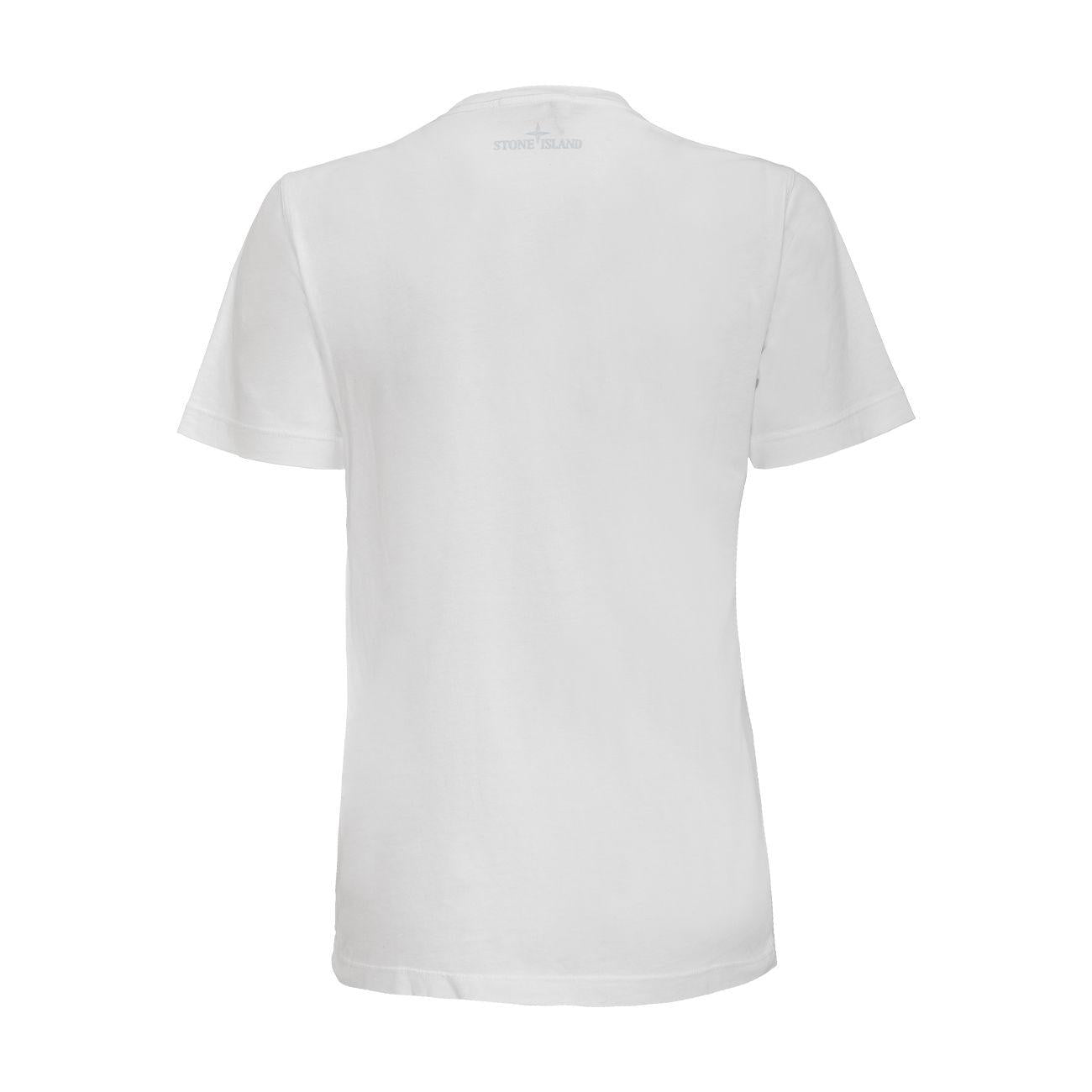 T-Shirt In Cotone Con Logo Kids Bianco ST/21069/ V0001BIANCO STONE ISLAND 