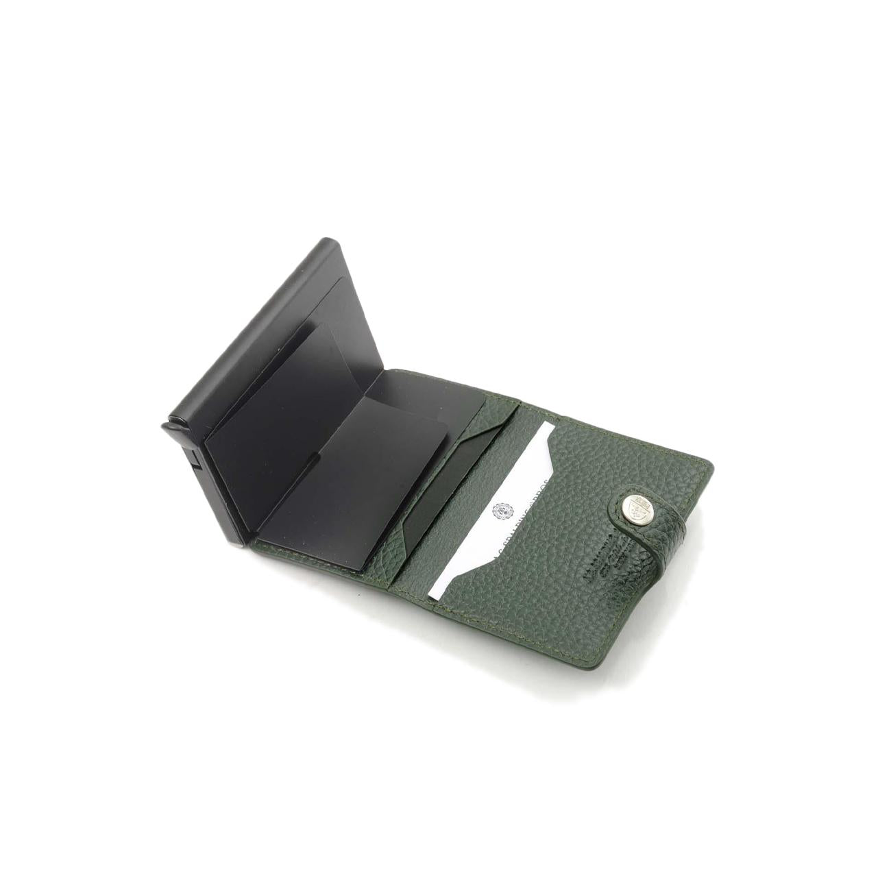 Porta Carte Slide Con Bottone Unisex Verde Scuro 175235U 331 VERDE SCURO A.G. SPALDING&BROS 